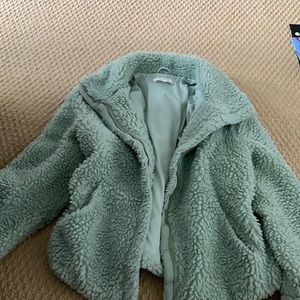 pacsun brand size xs/s mint green puffy jacket